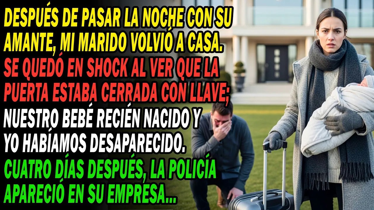 💔Volvió Tras Una Noche Con Su Amante： La Puerta Con Llave🔒, Me Fui Con El Bebé👶. 4 Días Después...