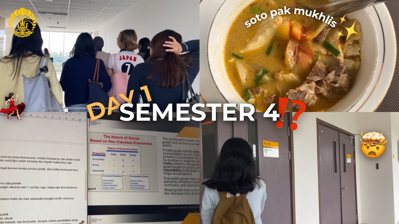 first day of semester 4✨| uni vlog