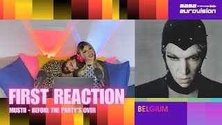 🇧🇪 Belgium | Mustii - Before The Party's Over - First Reaction - Eurovision 2024