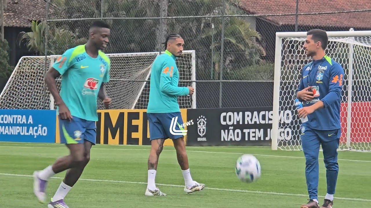 RAPHINHA EM CAMPO! Veja o 1º TREINO SEM DESFALQUES da SELEÇÃO NA PREPARAÇÃO PARA ENFRENTAR O CHILE!