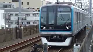 [警笛あり]東京メトロ東西線 15000系第11編成 行徳駅到着