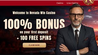 Nevada Win Casino Bonus 100% +100 free spins (und Casino Review)