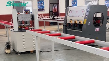 How to assembly aluminium thermal break profiles thermal break Knurling machines with strips feeder