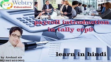 payroll introduction in tally erp9