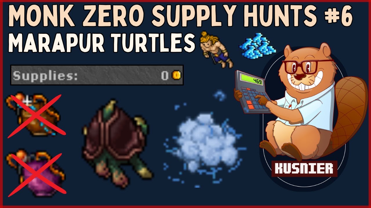 Monk Zero Supply Hunts #6 - 'Marapur Turtles' | Tibia