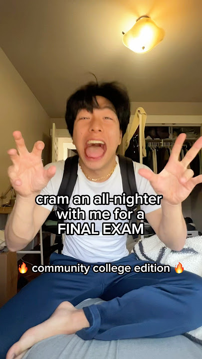 cram an all nighter with me for FINAL EXAM #short #study