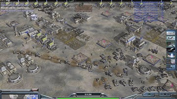 USA Laser - Command & Conquer Generals Zero Hour - 1 vs 7 HARD Gameplay