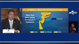 Gov. Andrew Cuomo: Four states will allow restricted beach access for Memorial Day weekend