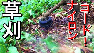 【草刈】ナイロンコードでひたすらドクダミを刈っていく！【公園】