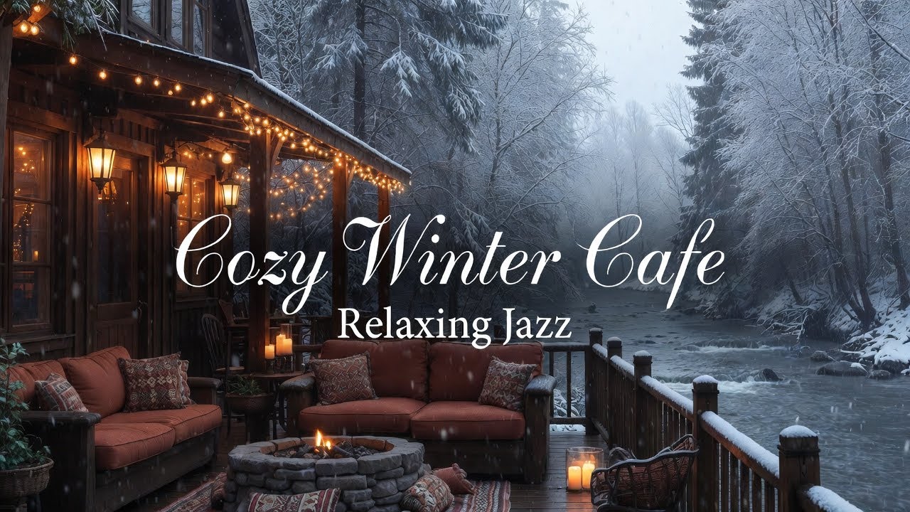 Relaxing Jazz Instrumental Music for Work, Study - Cozy Winter Cafe ...