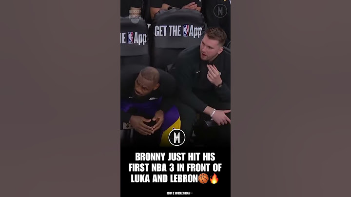 BRONNY FOR 3 🔥🏀 #thehusslemedia #bronnyjames #nba #luka #lebronjames #lakers #lakeshow💜💛