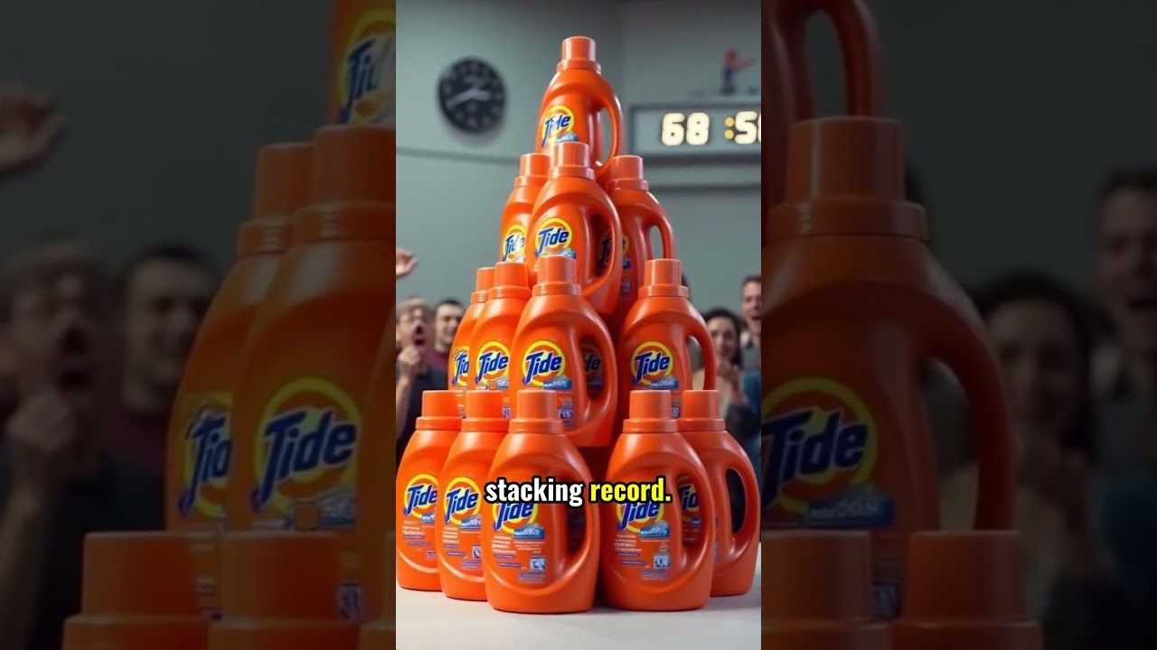 Unbelievable Tide Bottle Stacking World Record – Watch Speed Meet Precision!