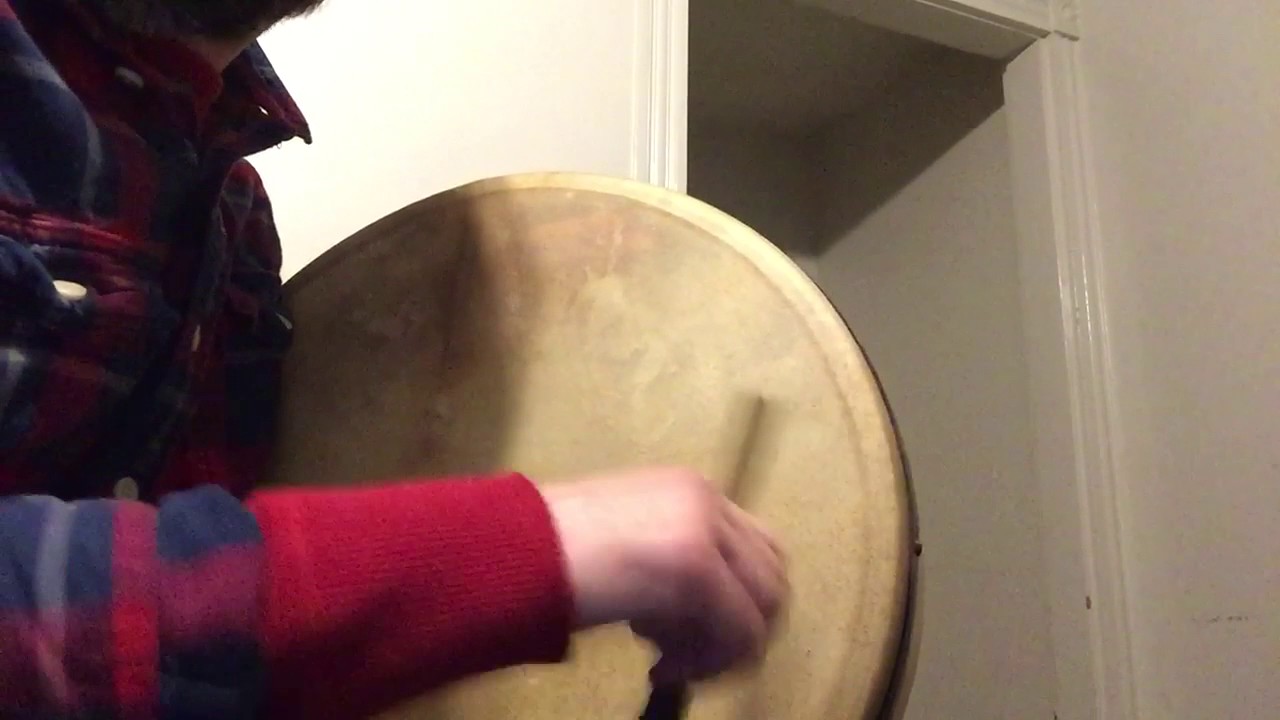 18" Aidan MacCrory bodhrán sound test. YouTube