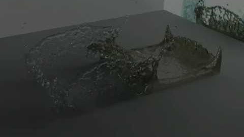 Fluid Simulation Realflow and 3D studio Max 2012 - V-Ray Rendered