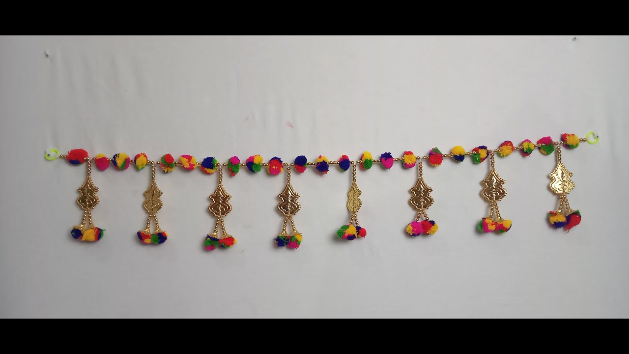 How to make a Pearl Bandhanwar at Home, DIY Pearl Toran, Designer Toran