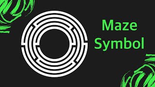 How to create a Maze symbol in illustrator || Farhan Graphics || Adobe illustrator