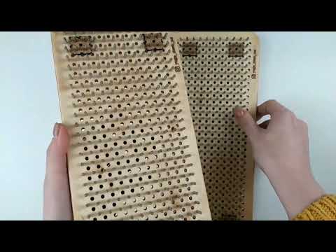 Дошка Садху для йоги відстань між цвяхами 12 мм, складна одна в одну. Від виробника., видео 1