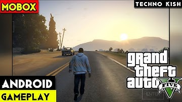 Grand Theft Auto 5 Android Mobox (Windows Emulator) Wine 9.1 Gameplay