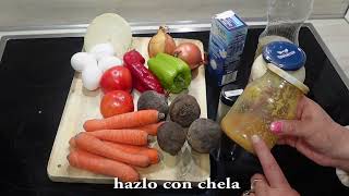 Ensalada con remolacha y zanahoria//salad with beets and carrots//Salat mit Roter Bete und Möhren