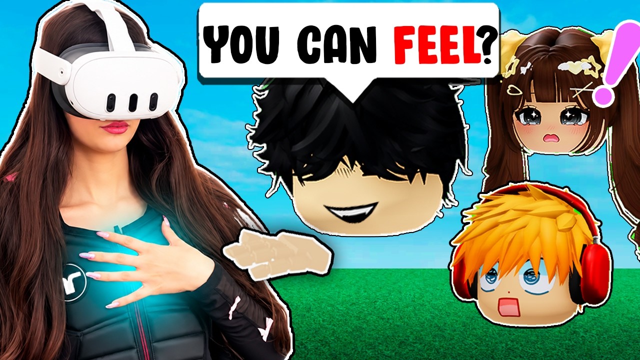 I SECRETLY Wore My HAPTIC SUIT To Test My Friends! (Roblox VR)