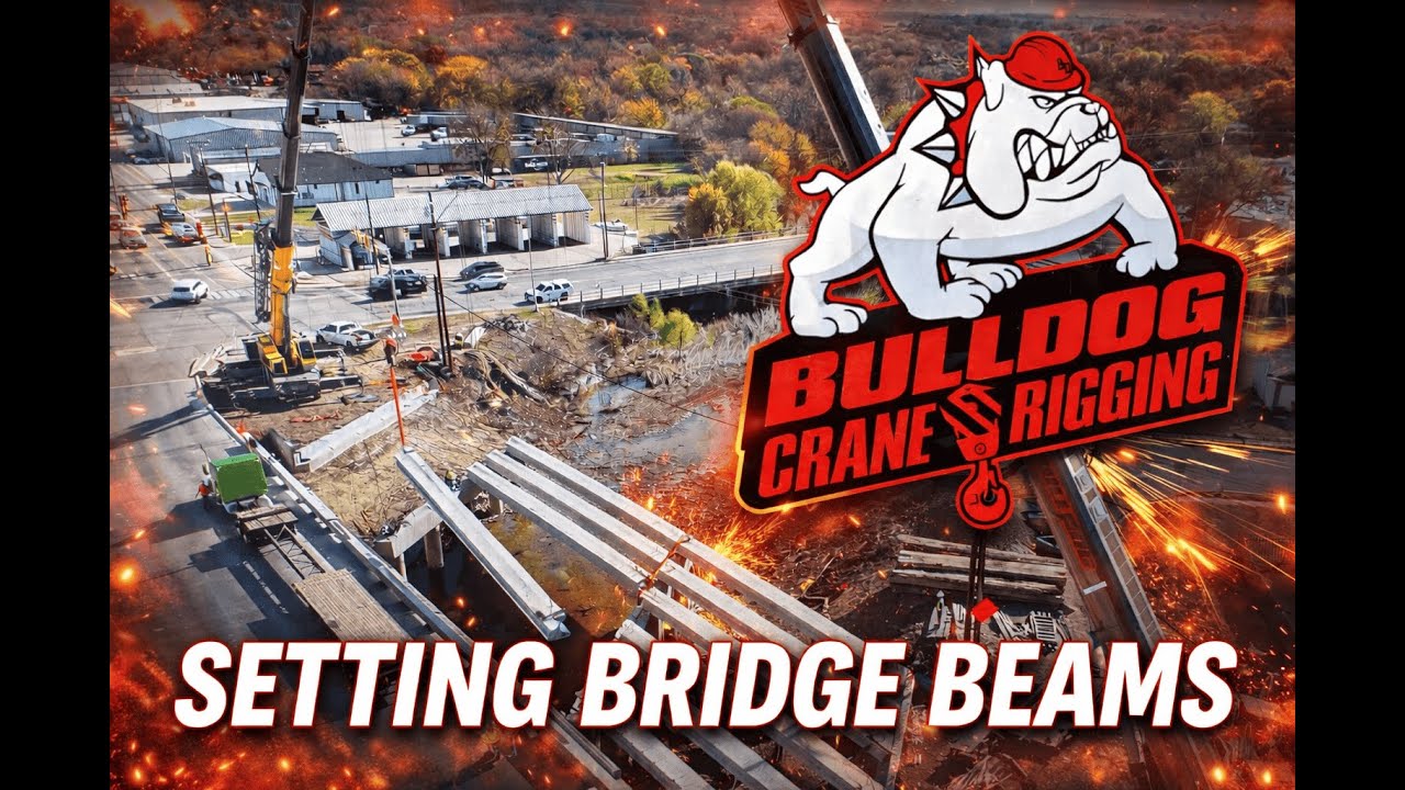 52,000 lb Bridge Beams Set with Dual Cranes