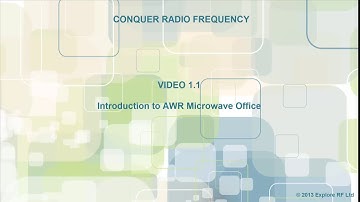 Video 1.1 - Conquer Radio Frequency