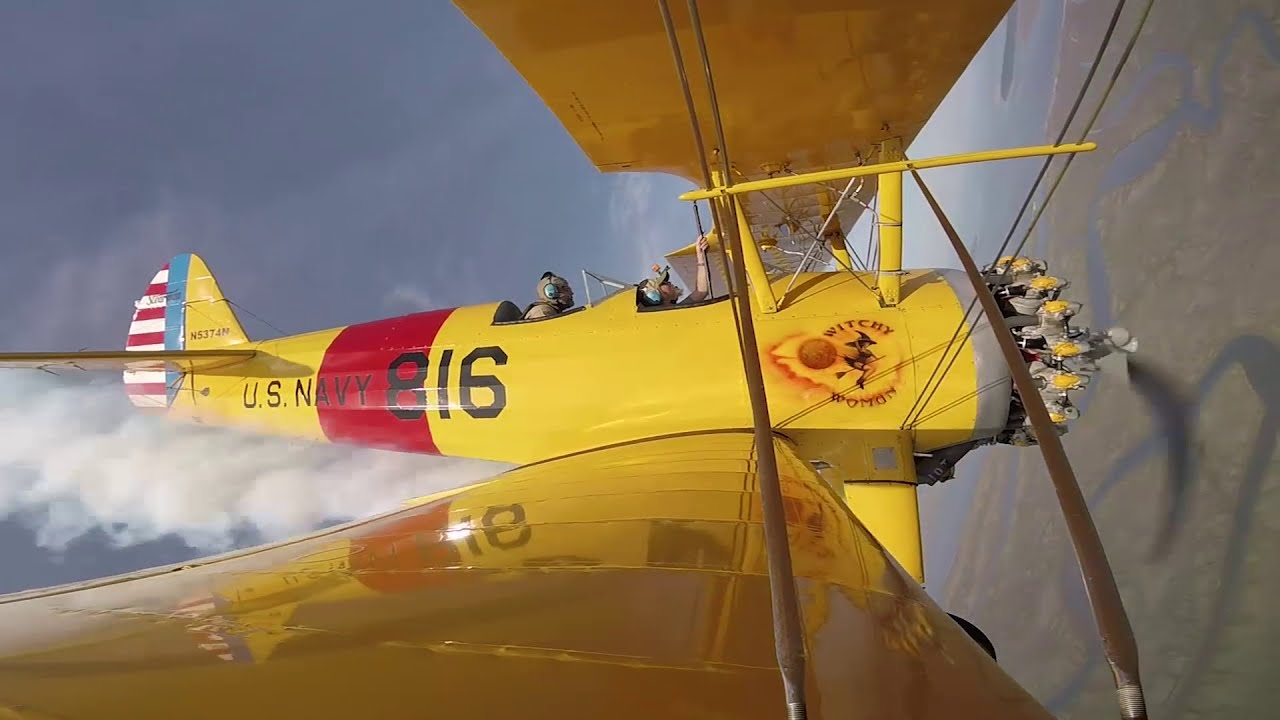 Sean Heath's 1943 Boeing Stearman - 450hp - GoPro Max 360