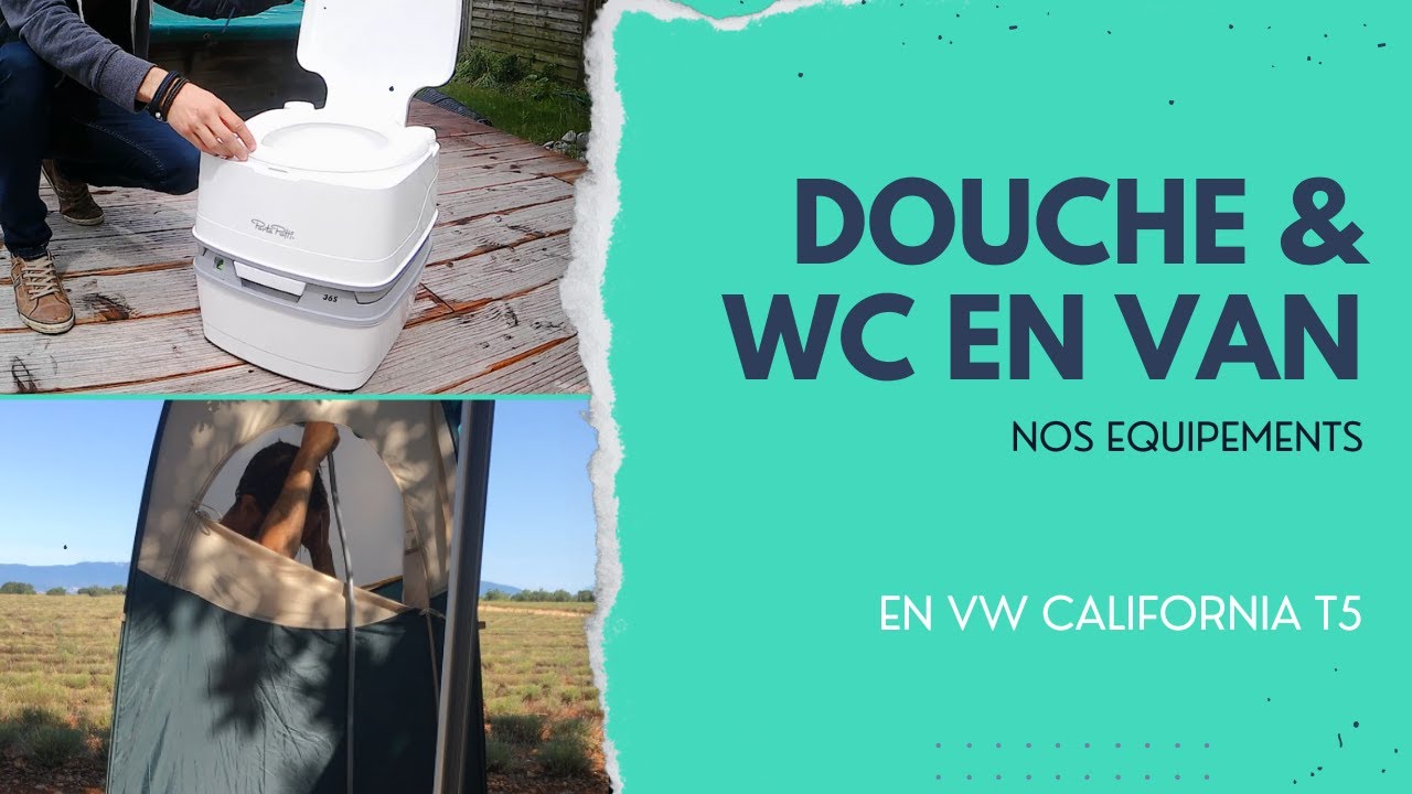 Notre système Douche et WC en van👌, en toute autonomie ! Volkswagen T5 California en vadrouille 🚐