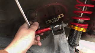 Skunk2 rear camber kit install  civic