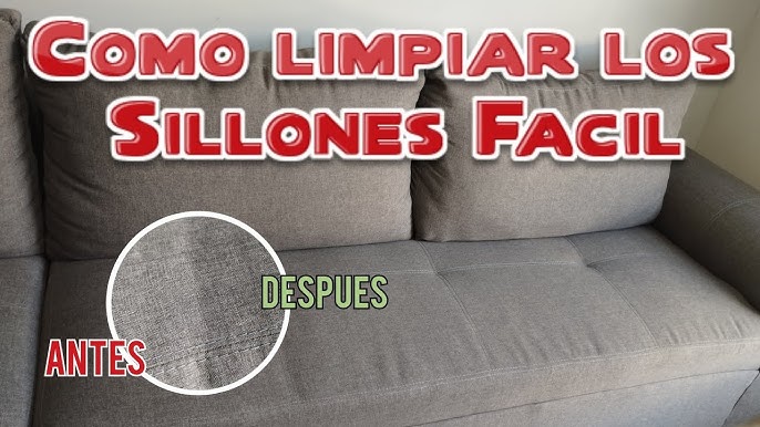 LIMPIAR TELA DE SOFÁ  Cómo limpiar un sofá de tela: el truco