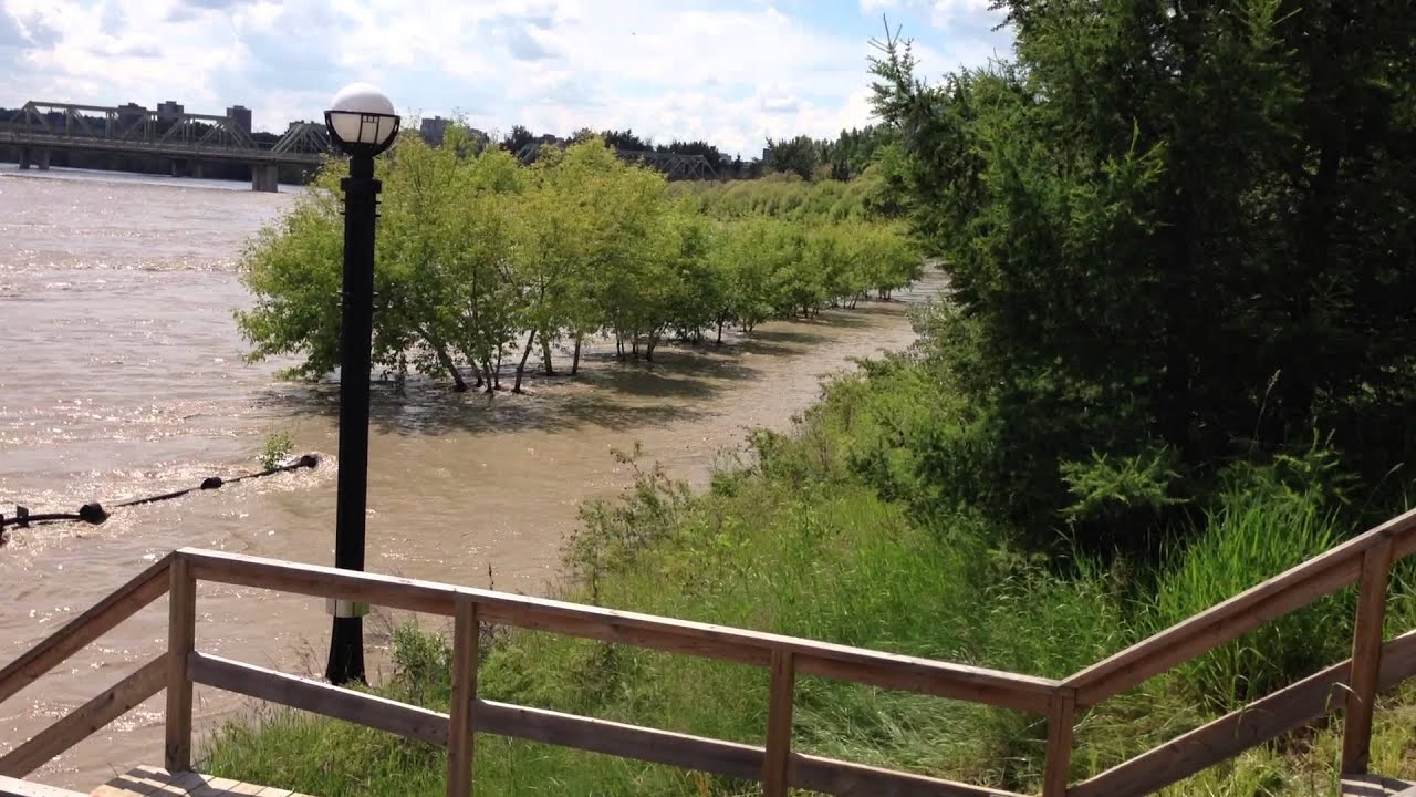 Flooding at Louise McKinney Riverfront Park in Edmonton, Alberta, Canada YouTube