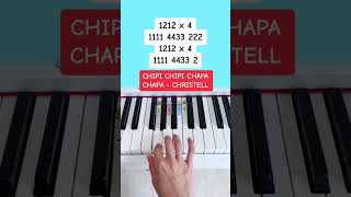 Chipi Chipi Chapa Chapa - Christell (Piano Tutorial) #chipichipichapachapa #easypianotutorial