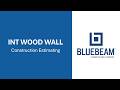 Interior Wood Wall Framing Quantity Takeoff in Bluebeam + Cost Estimating | Studs, Plates, Blocking