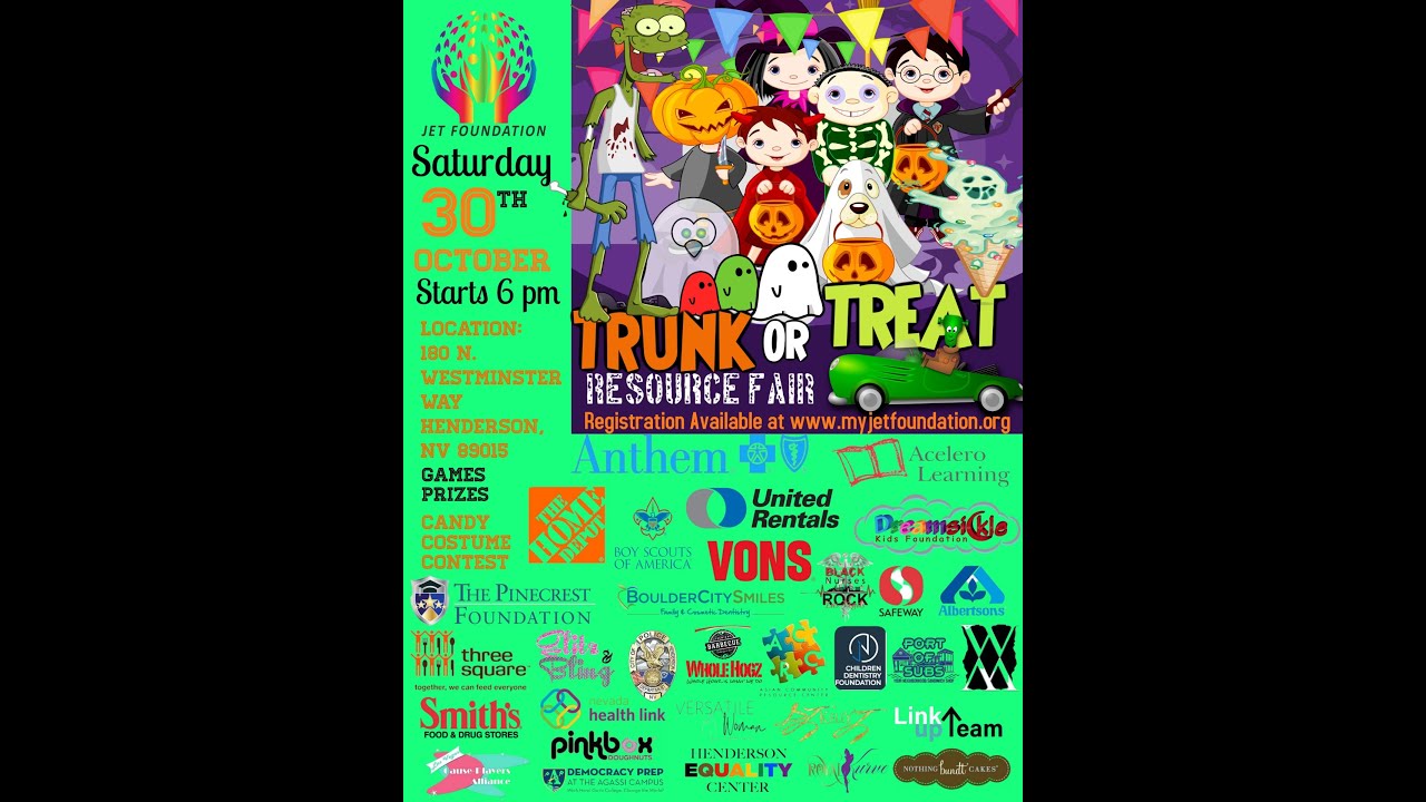 JET Foundation Inaugural Halloween Trunk or Treat Resource Fair