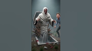 Graveyard Terror 👻 Ghost Rises From the Grave | 3D Horror Story #shorts #ai