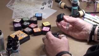 Tim Holtz demos Distress Ink Minis and Mini Blending Tool at CHA 2014