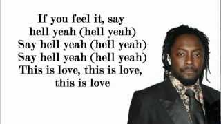 This Is Love - Will.I.Am ft. Eva Simons OFFICIAL SONG WITH LYRICS AND PICTURES Resimi