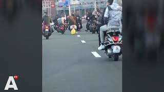 Scooterrijders De A10 Op