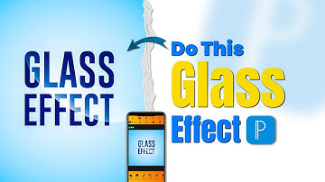 Easy Glass Text Effect | Pixellab Tutorial