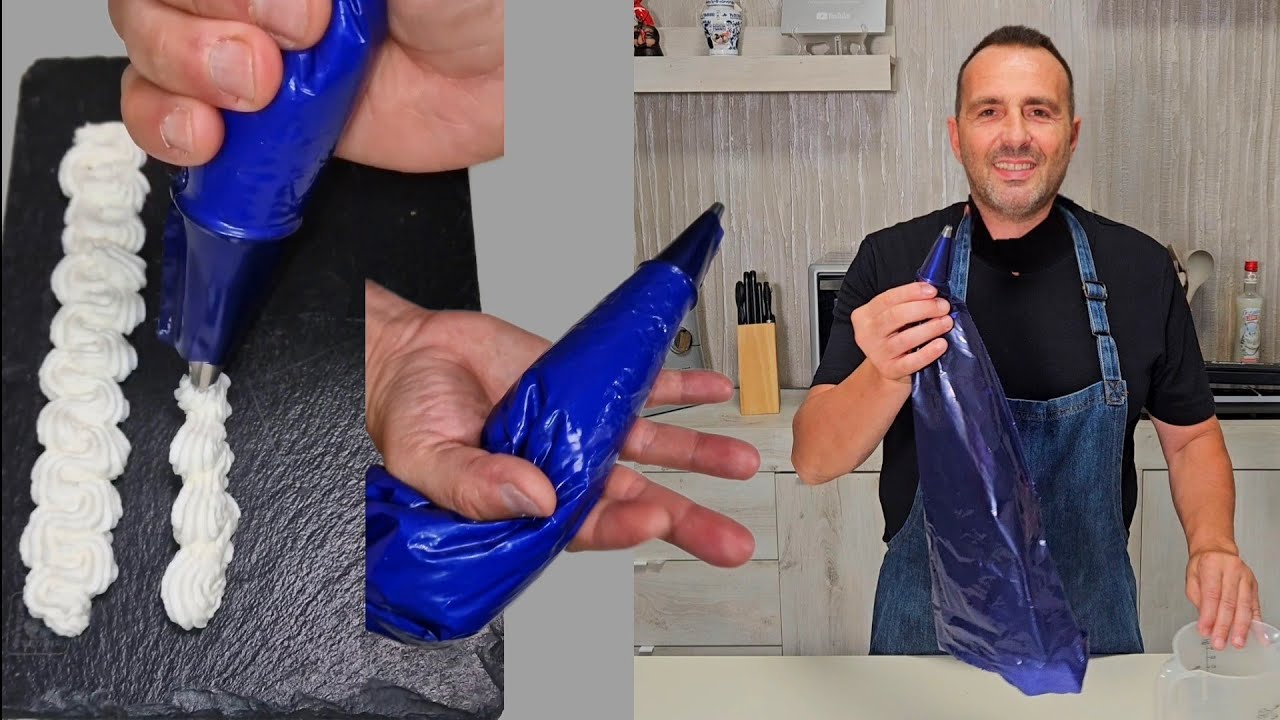 ECCO COME SI USA UN SACCAPOCHE DA PASTICCERIA IN MODO CORRETTO E PROFESSIONALE