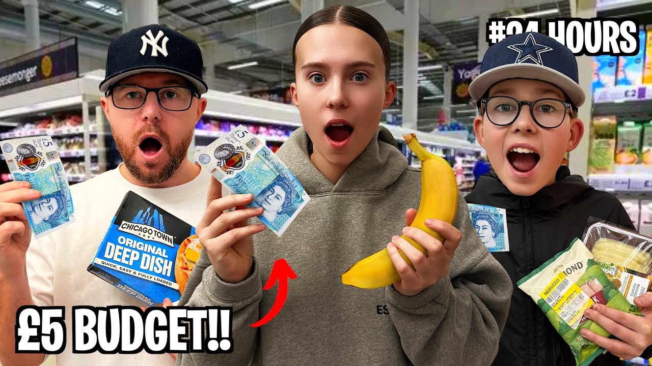 LIVING off a £5 FOOD BUDGET for 24 HOURS!