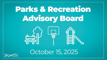 Parks and Recreation Advisory Board October 15, 2025