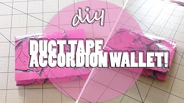 DIY: Duct Tape Mini Accordion Wallet!