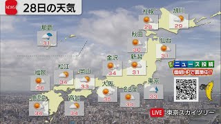 7月28日の天気