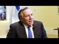 Entrevue François Legault, premier ministre désigné du Québec