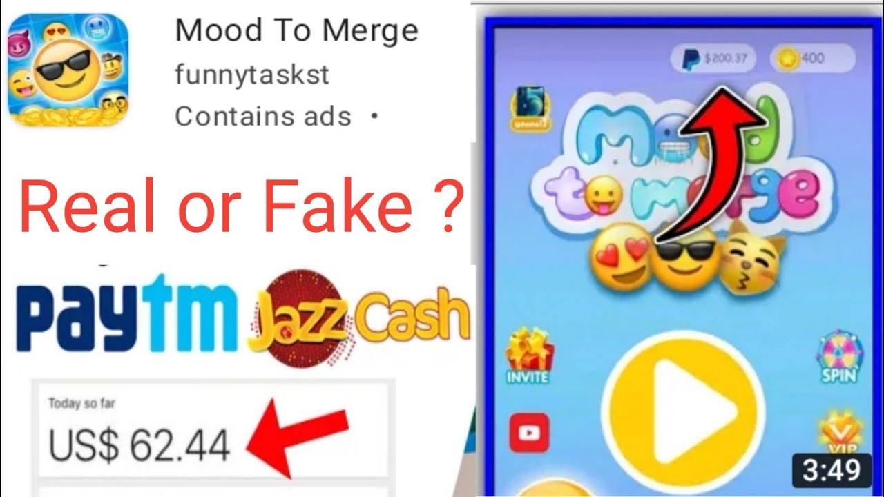 Mood To Merge App payment proof // Mood To Merge App Real or  Fake // Mood To Merge App