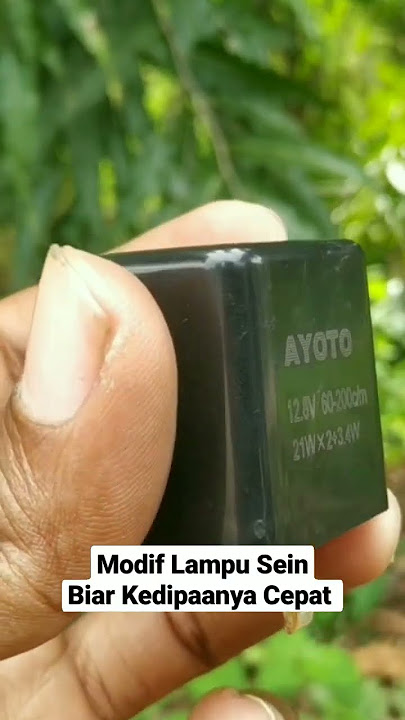 CARA SETTING LAMPU SEIN BERKEDIP CEPAT DENGAN GANTI FLASHER