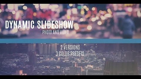 Dynamic Slideshow (After Effects Template)