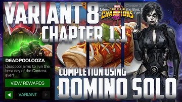 VARIANT 8.1.1 EASY SOLO using DOMINO with Synergies | EASY PATH & BOSS | Marvel Contest Of Champions