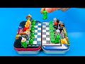 Making Minecraft vs Among US Chess | Clay DIY